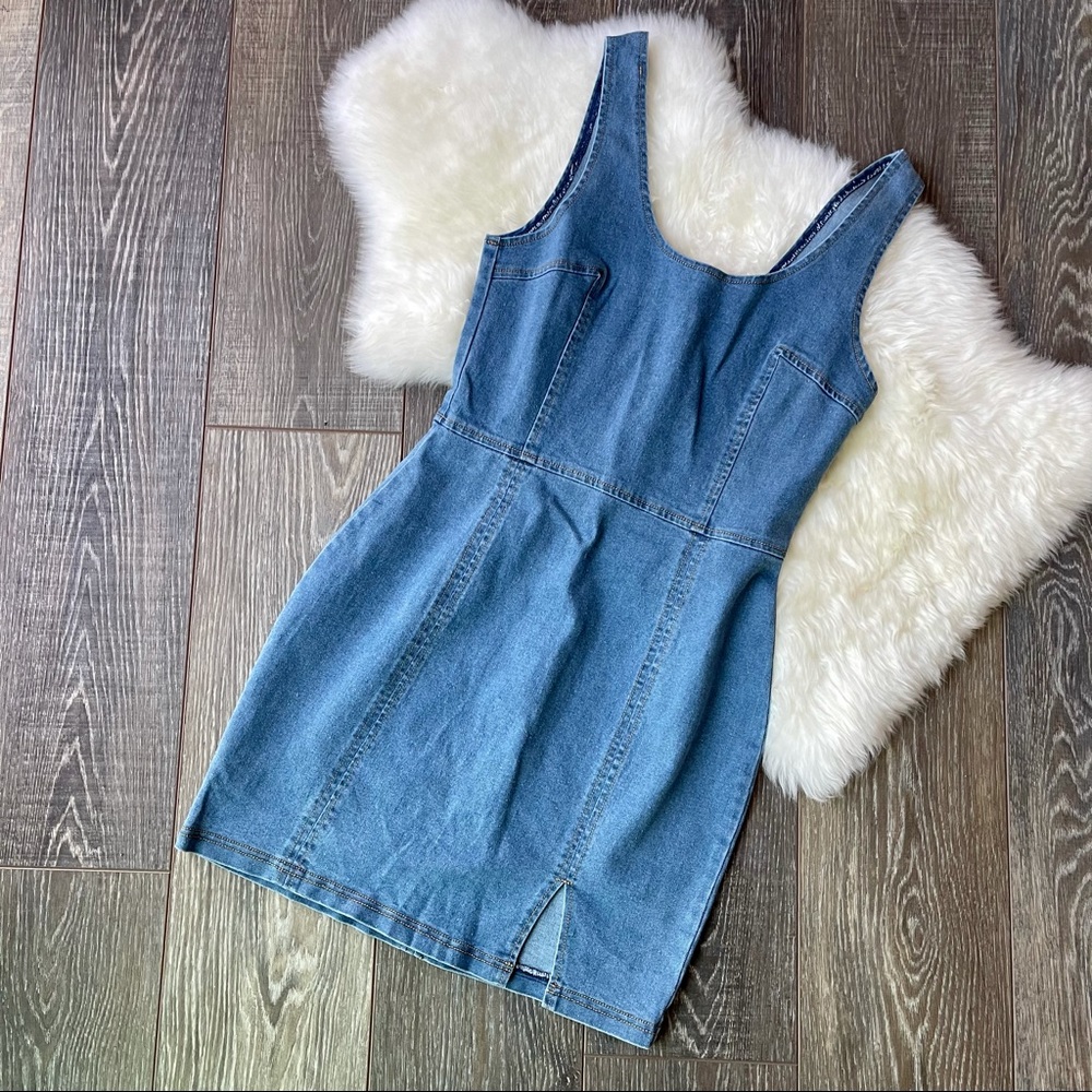Shout Out To You Denim Bodycon Dress